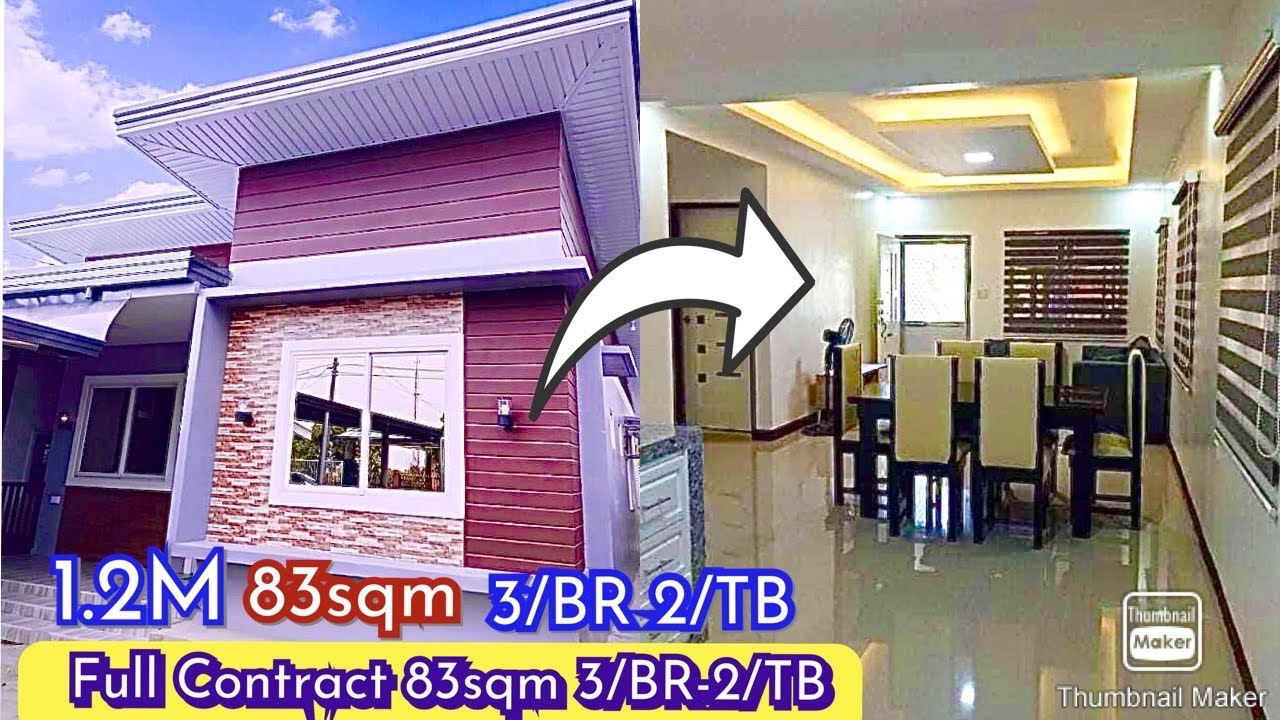 Full Contract 1.2M Fully Finished/83sqm 3BR 2/TB w/Electrical&light Accesories
