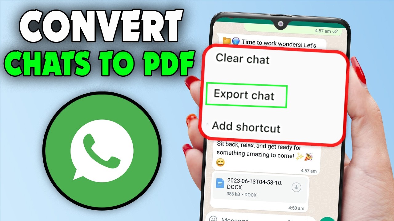 Как преобразовать переписки WhatsApp в PDF-файлы (2026)