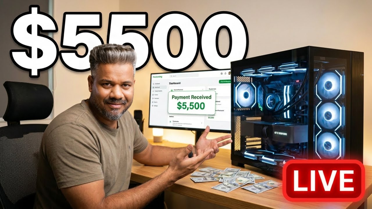 RTX 5090 High End PC Got Me $5500 Client Watch Me Work Live
