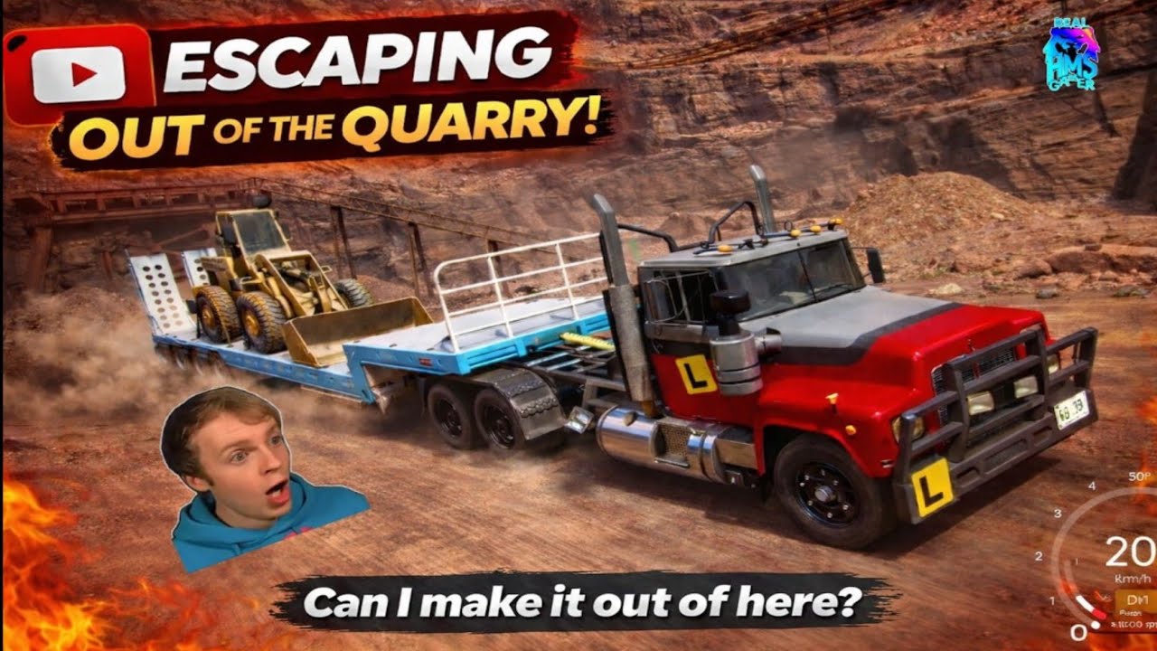 TRUCK WORLD DRIVING SCHOOL LESSON _4 JOB 2 OUT OF THE QUARRY #truckgames #gamingvideos
