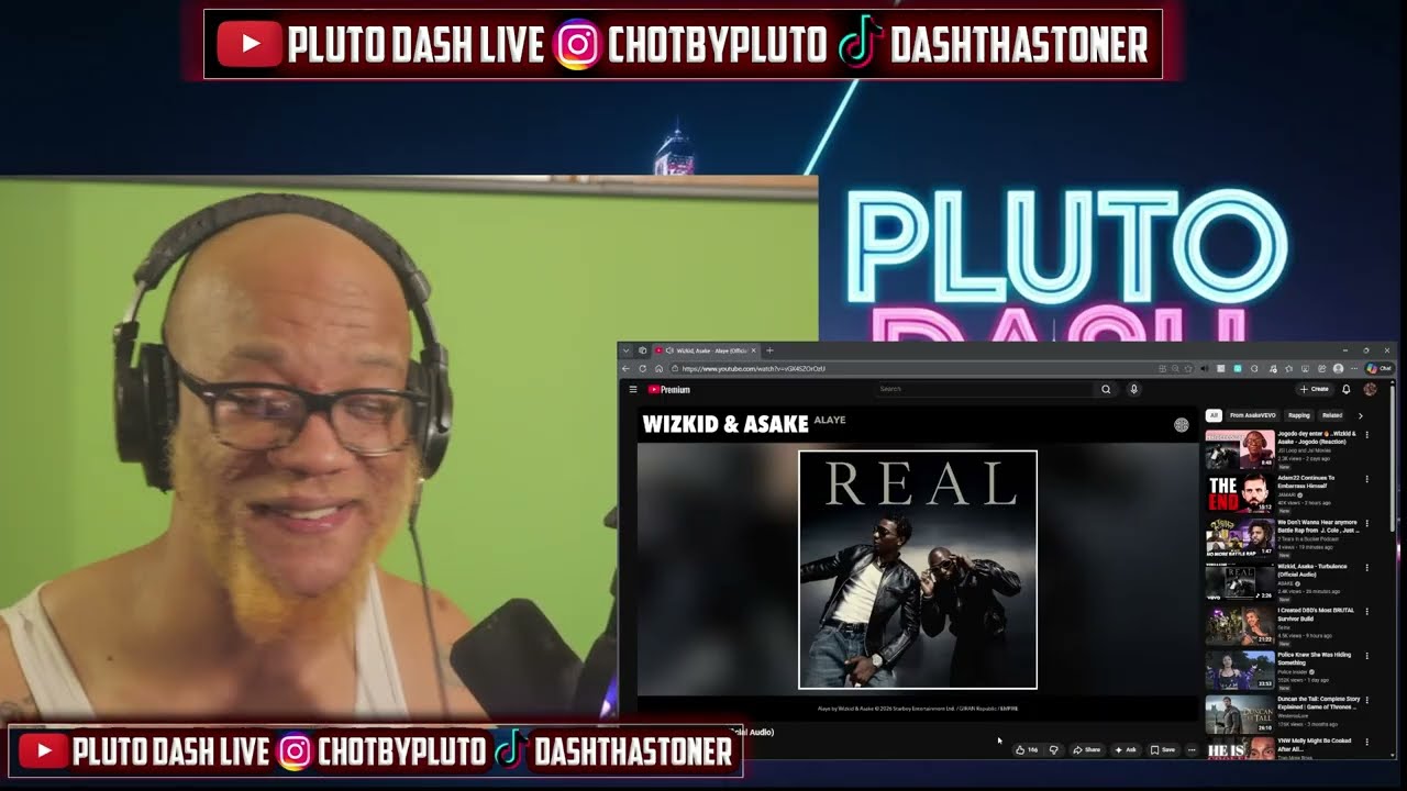 Pluto REACTS To Wizkid, Asake - Alaye (Official Audio)