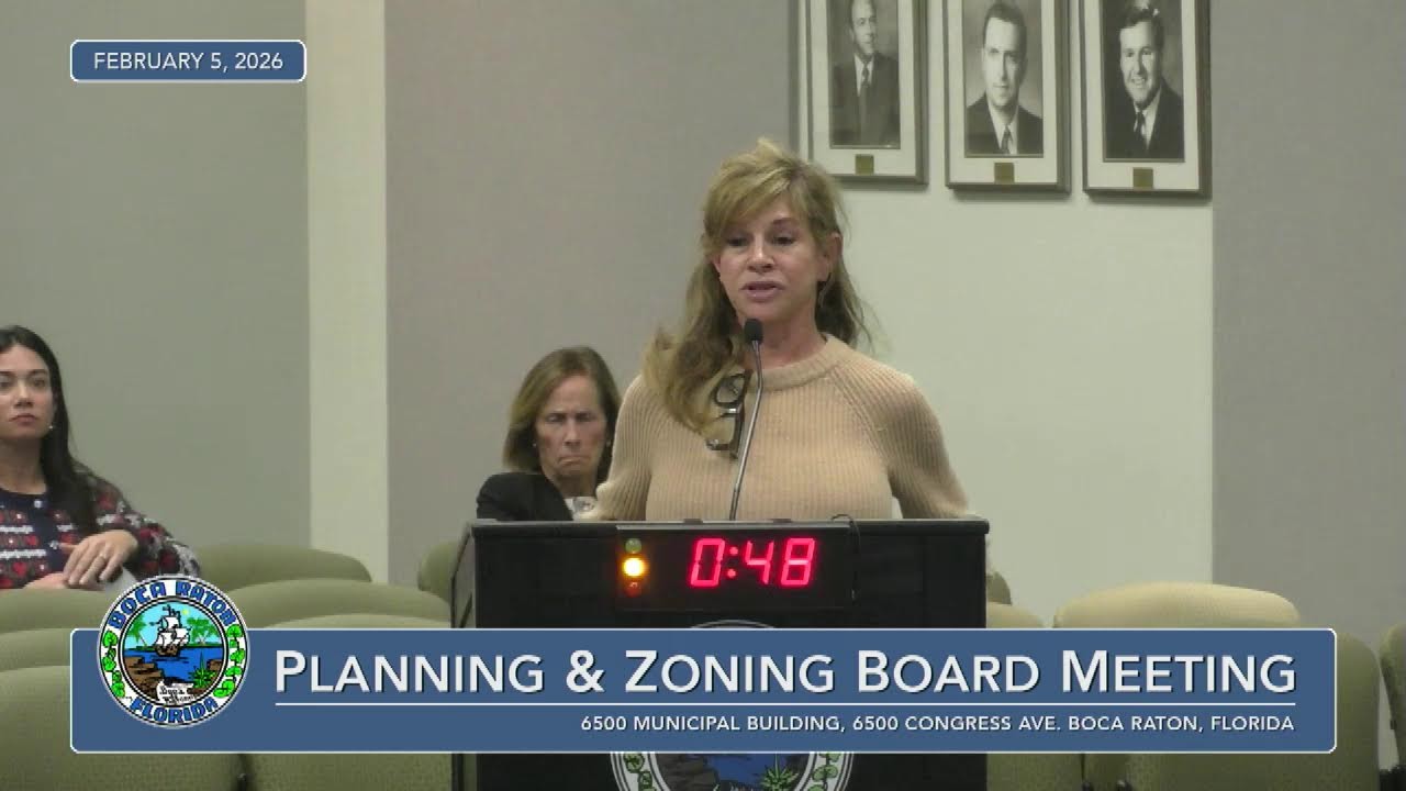 City Of Boca Raton - Planning and Zoning Board Meeting 02.05.2026