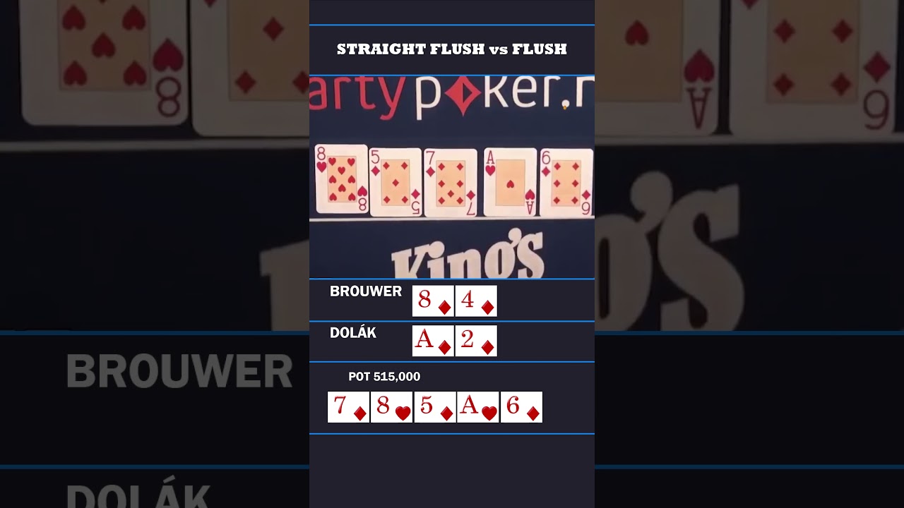 STRAIGHT FLUSH vs ACE HIGH FLUSH! #poker