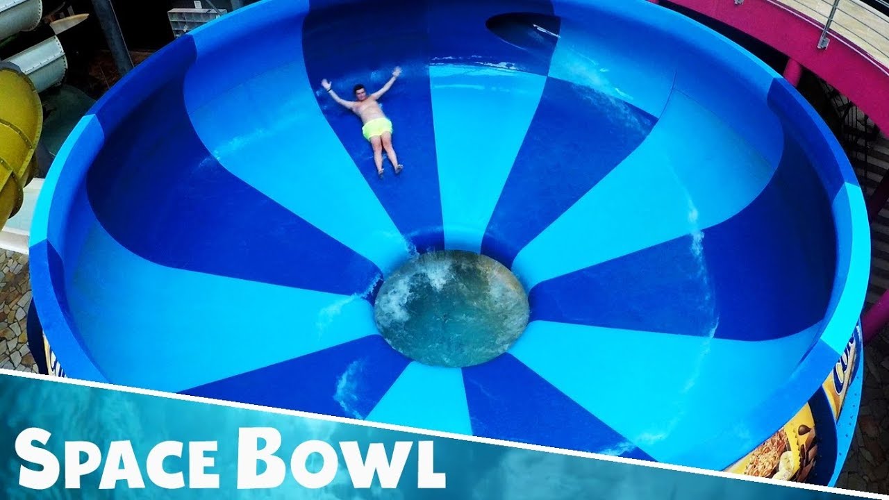 Awesome SPACE BOWL Water Slide at Aquapalace [Onslide POV]
