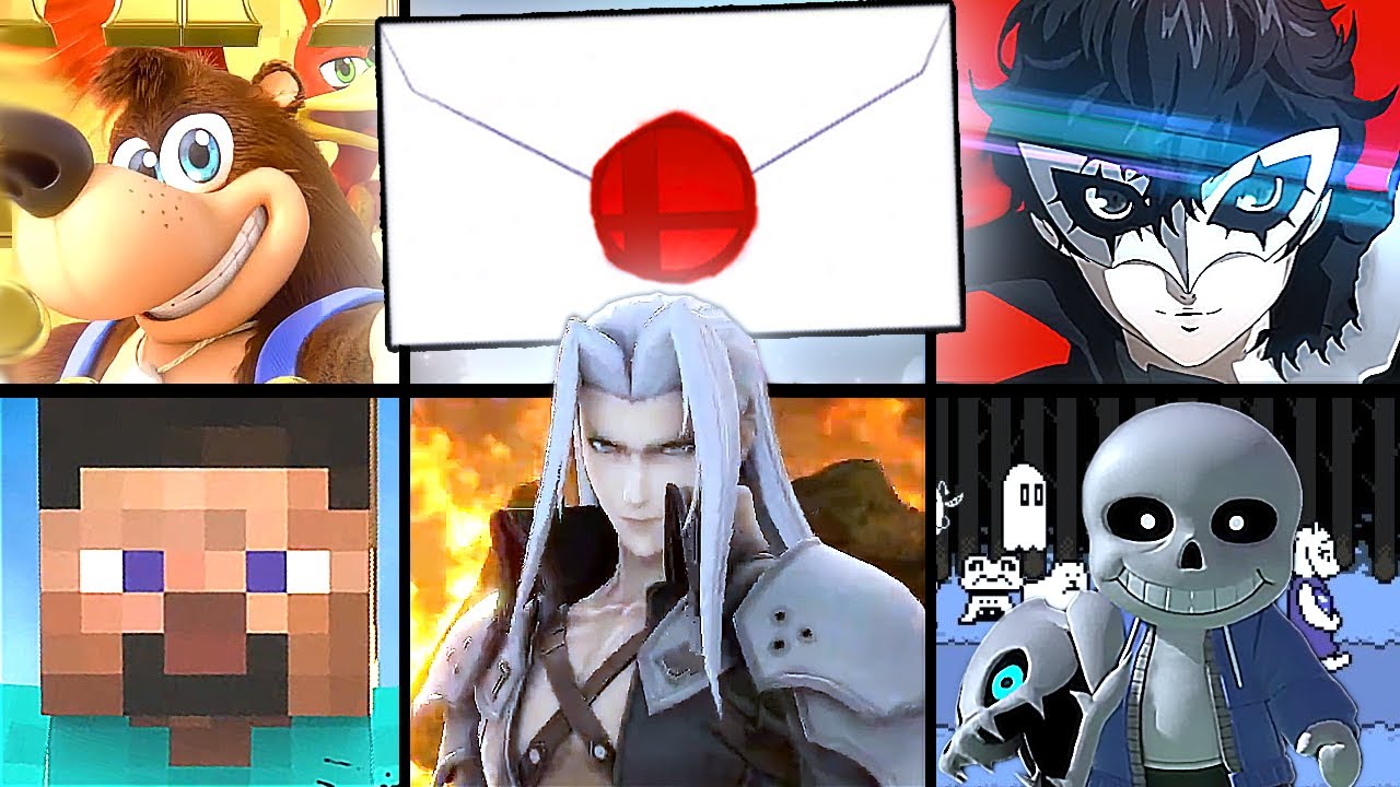 Super Smash Bros. Ultimate - All Newcomers DLC Trailers + Sephiroth -The Game Awards 2020 (HD 1080P)