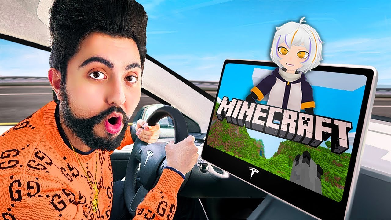 Me Paso Minecraft En Mi Coche TESLA!! | ChuyMine REACCIONA a Bobicraft