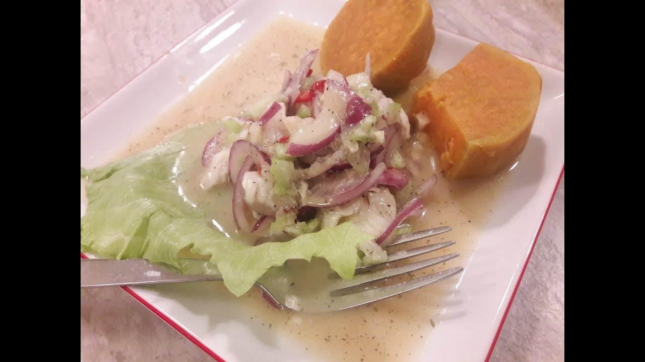 Sea bass Ceviche (Peruvian style)