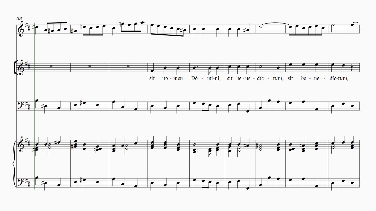 Händel Sit nomen Domini S Solo