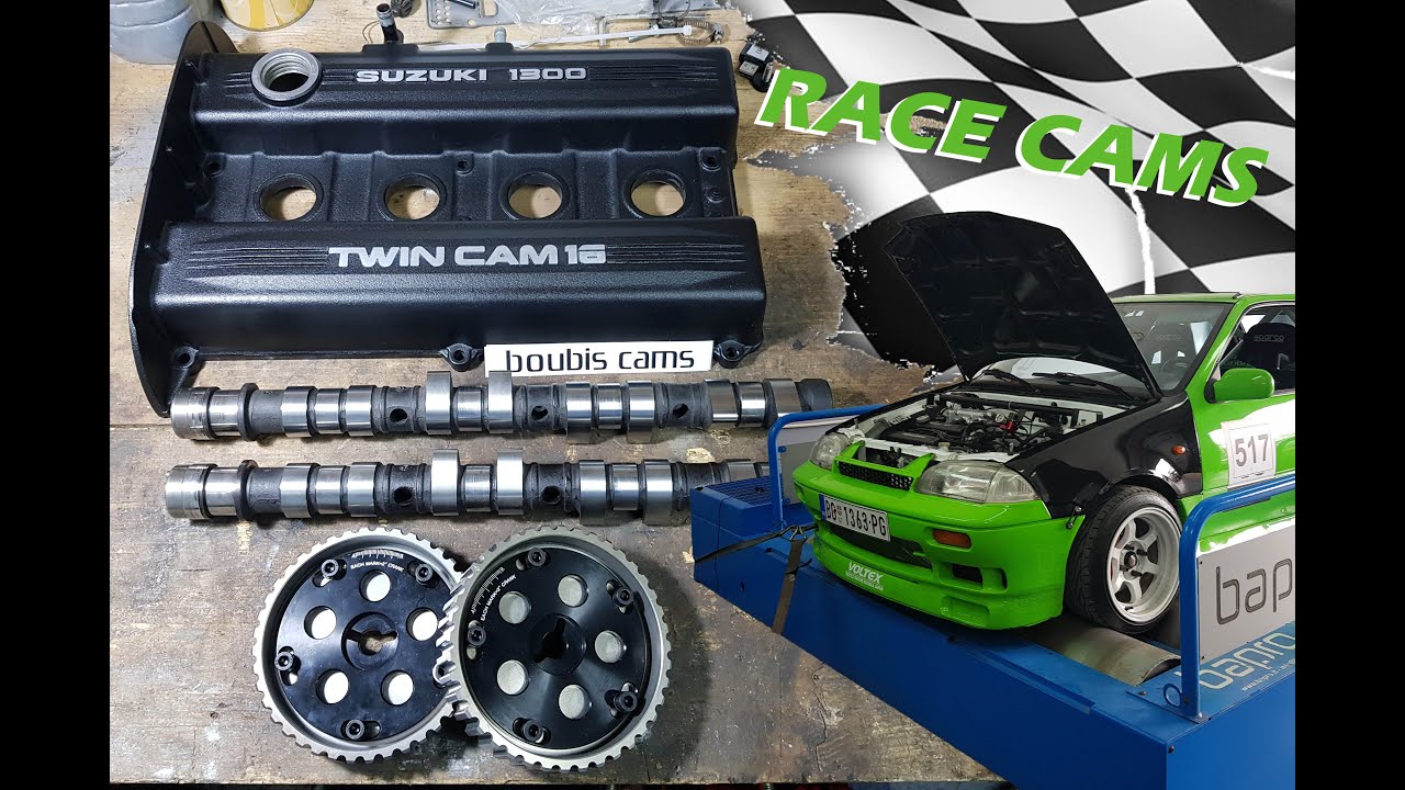 Race camshafts Suzuki Swift GTI (Boubis cams)