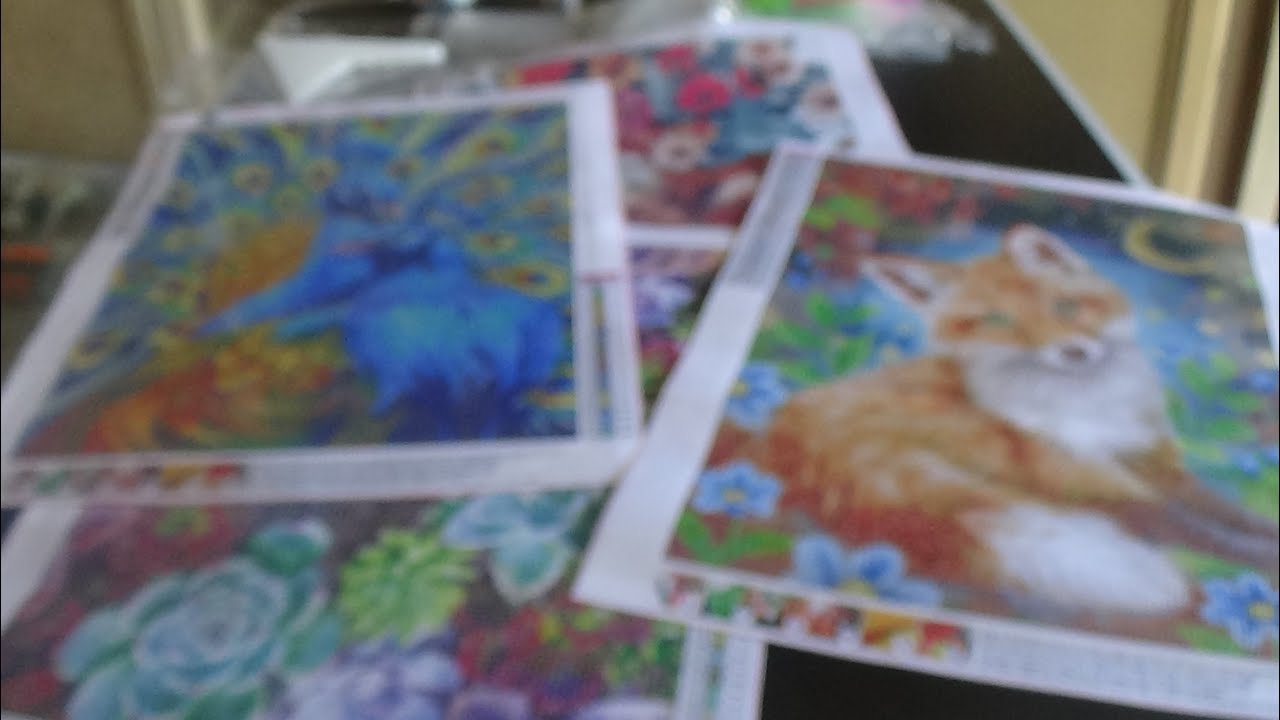 Unbagging 4 pack amazon diamond paintings