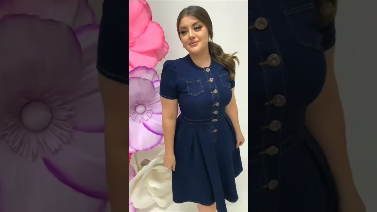 Os melhores Looks aqui-VESTIDO JEANS MIDI #fashion #moda #crente #chique