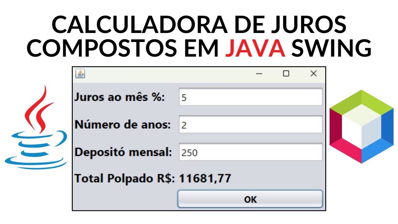 Como Fazer Uma Calculadora de Juros Compostos em Java Swing #01 - Criando a interface gr&aacute;fica