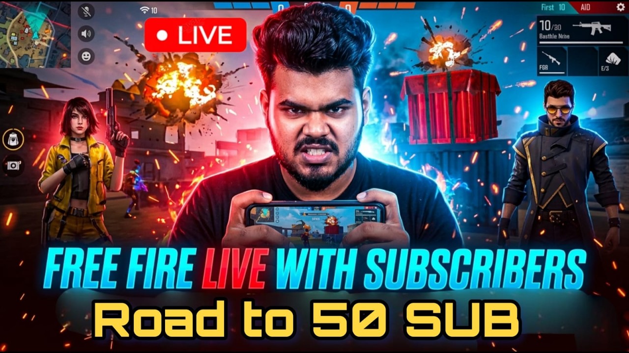 🔴LIVE Free Fire With Subscribers 🔴 | Squad With Viewers | Hindi Gameplay psycho plays