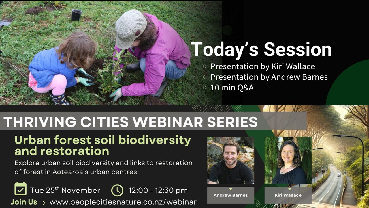 Thriving Cities Webinar Series: Urban Forest Soil Biodiversity and Restoration