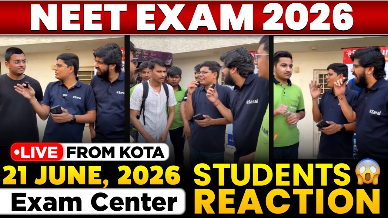 NEET 2026 Student Reaction LIVE 🔥 | Kota Exam Center | Paper Level, Cutoff 😱 #neet #neet2026 #esaral