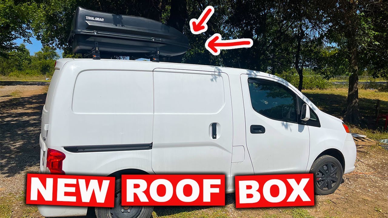 Van Life Just Got Better | New Roof Box | Cabela's TrailGear Roof Cargo Carrier Install