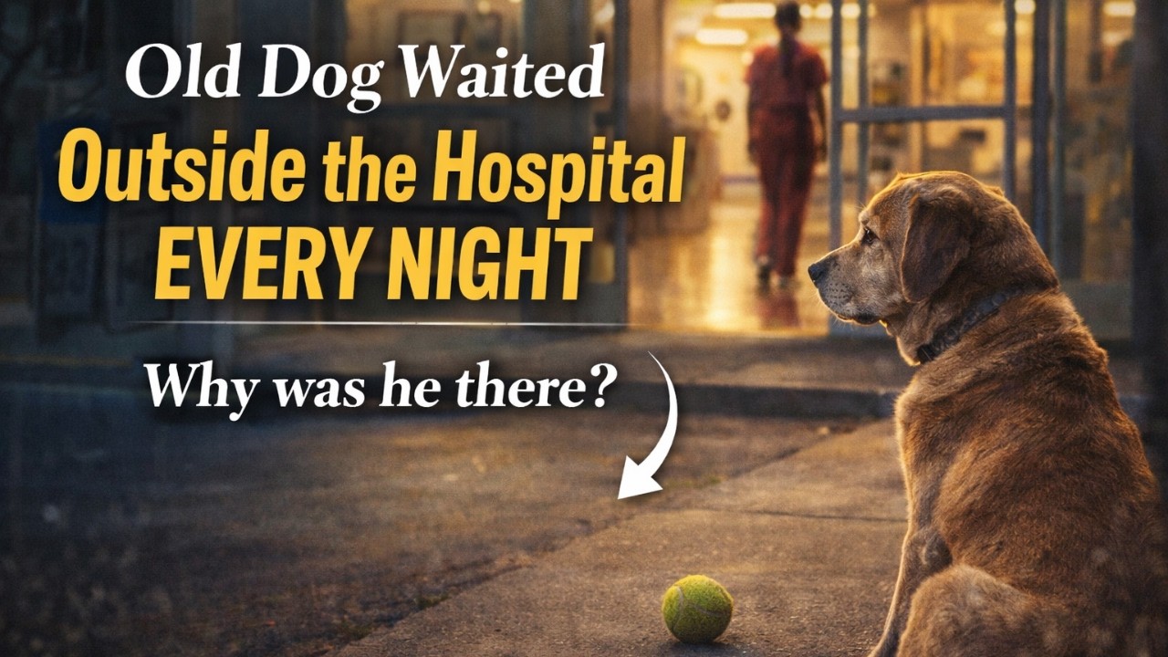 Learn English Through a Quiet Story — The Old Dog That Waited Outside the Hospital Every Night