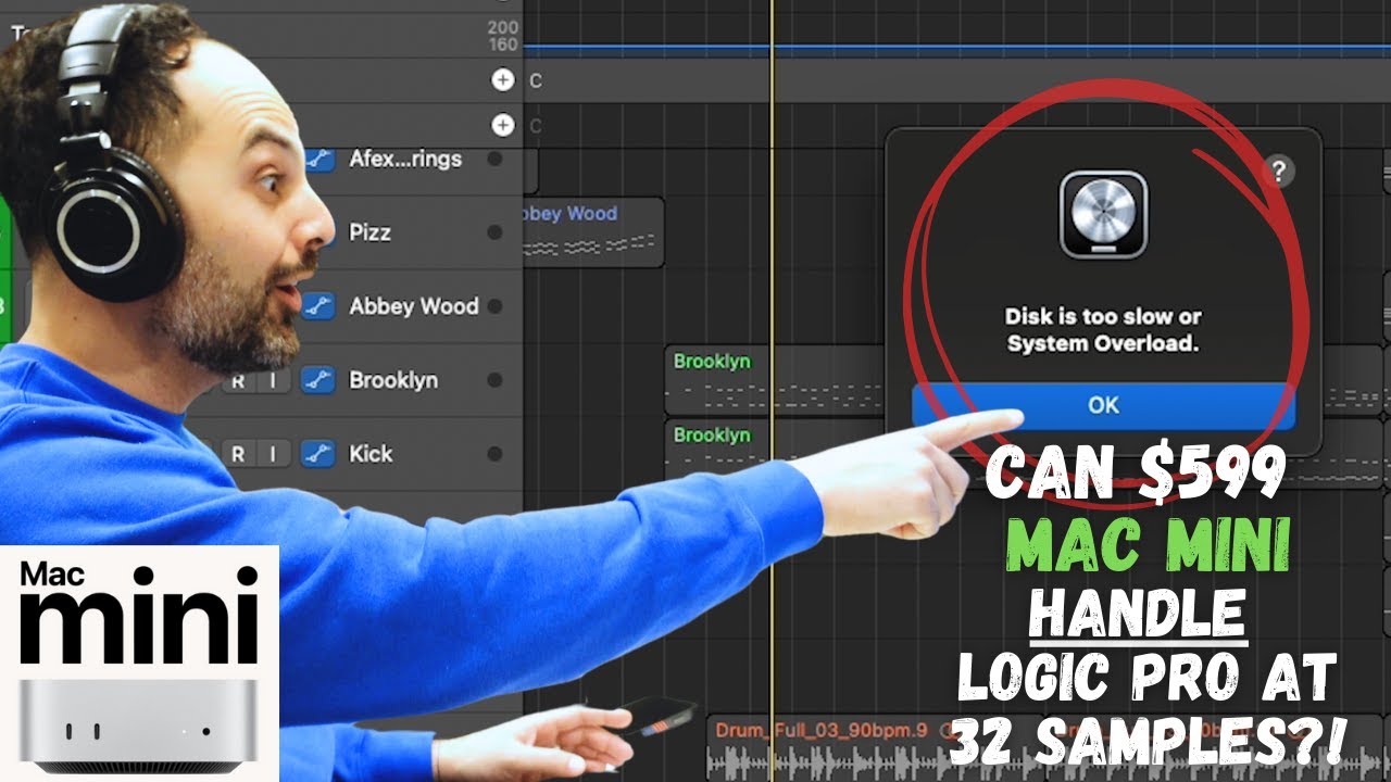 Сможет ли Mac mini M4 (599 долларов) справиться с Logic Pro на 32 сэмплах?!