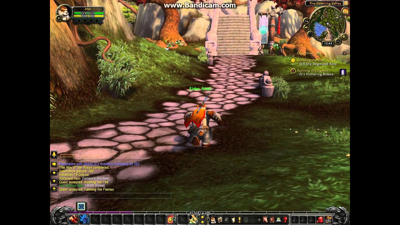 WOW MOP Panderian Monk Starting Area PT.3