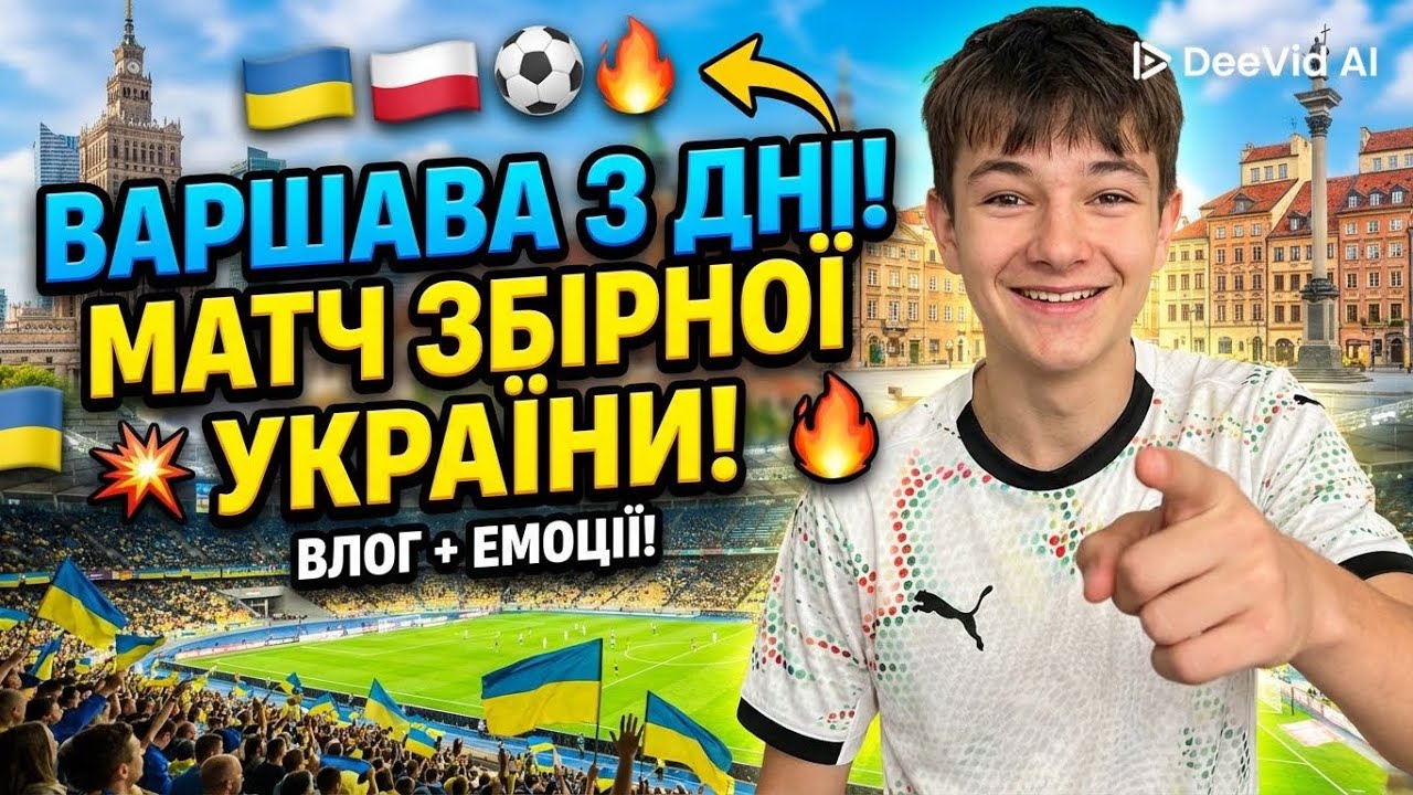 3 дні у Варшаві 🇵🇱 | Матч збірної України ⚽ ВЛОГ