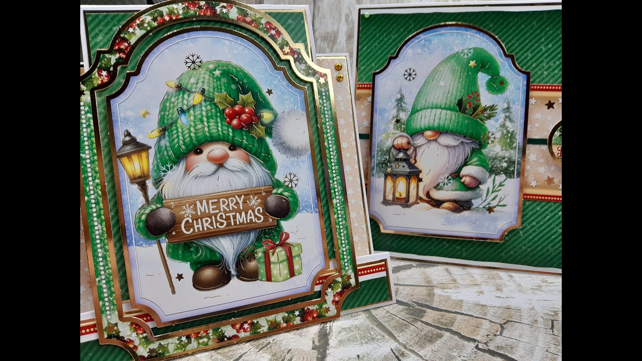 Crafting with Hunkydory Members free gift (Aug 24) From our Gnome to Yours -  Winter Wishes