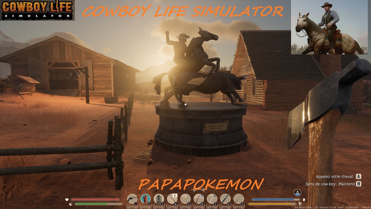 Cowboy Life Simulator 046 ON A TROUVE LA CAMOMILLE ON GÈRE LES ANIMAUX