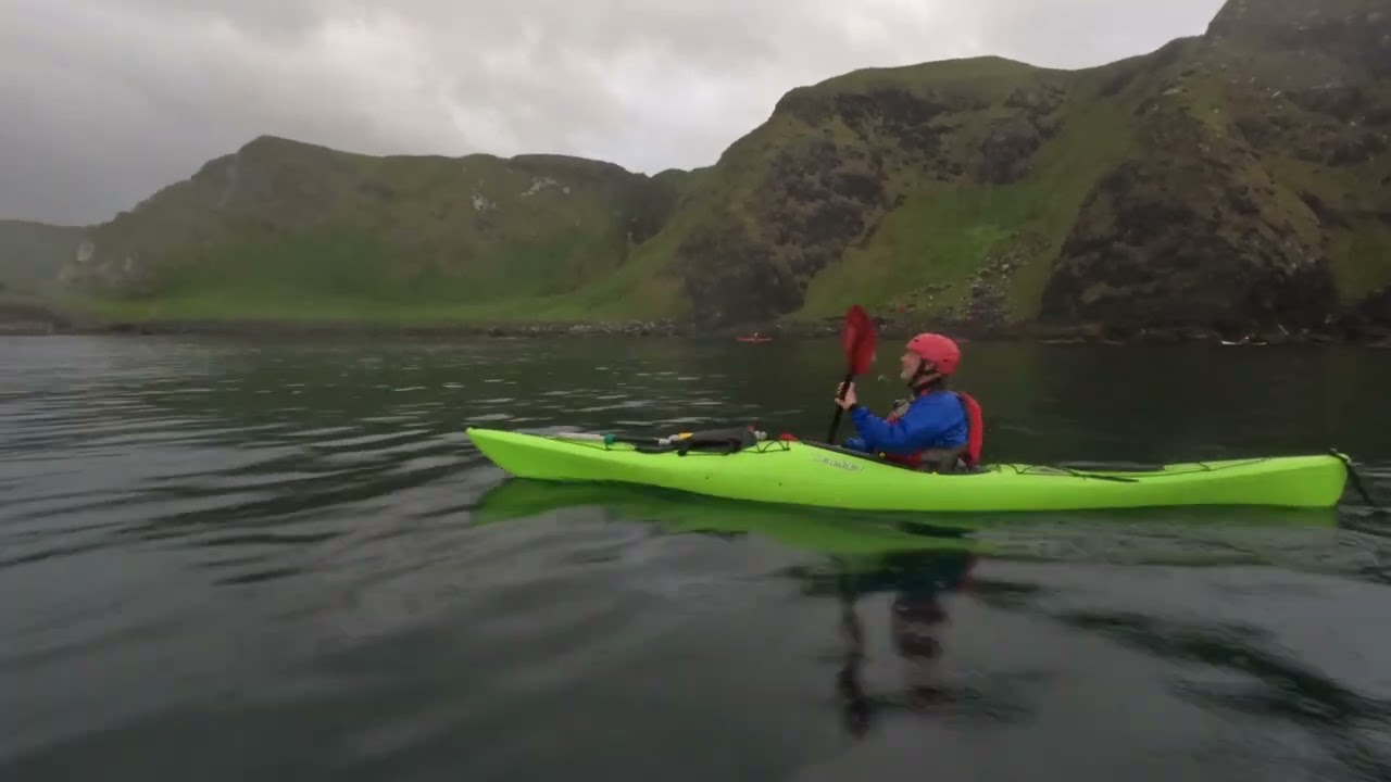 kayaking from Ballintoy to Ballycastle