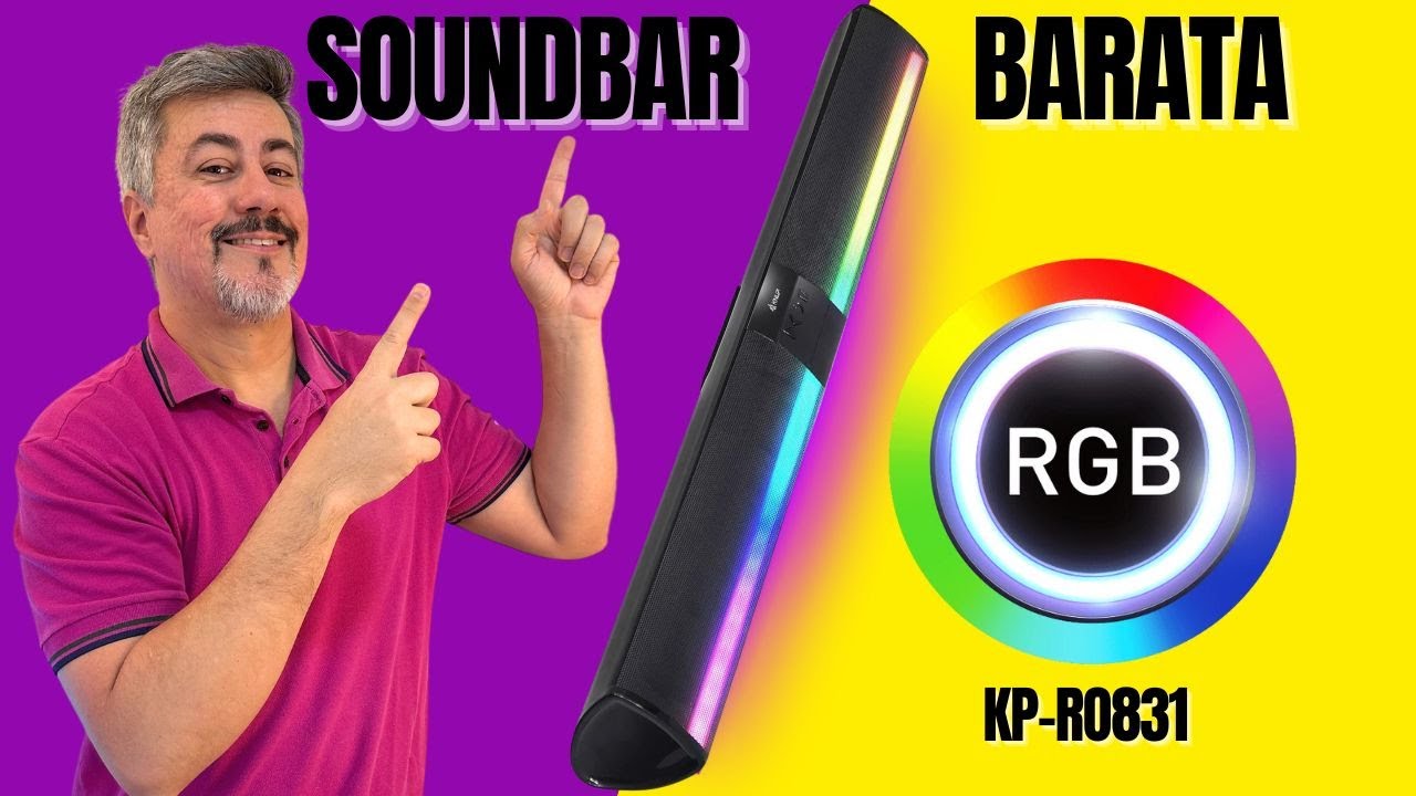 Soundbar barata com RGB @querocomprar