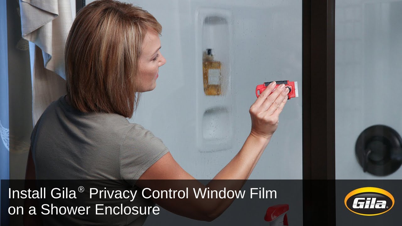 Install Gila® Privacy Control Film on a Shower Enclosure