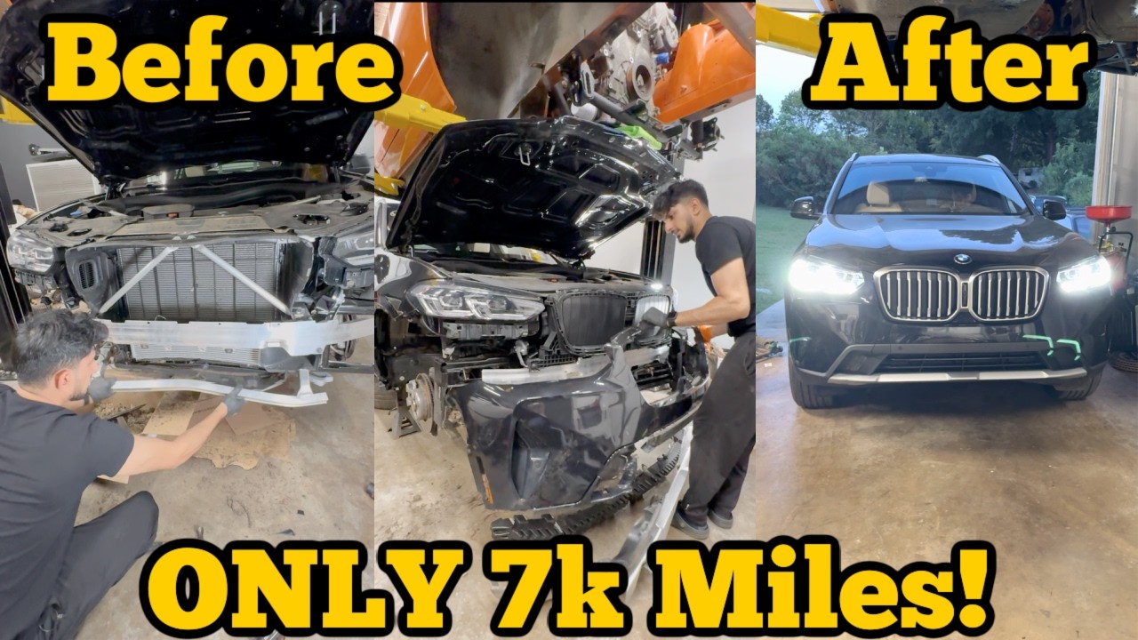 I rebuilt a totaled 2024 BMW X3!