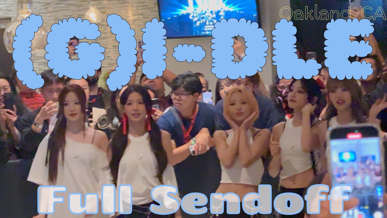 240908 (여자)아이들 (G)I-DLE - Full sendoff @ Oakland Arena, Oakland, CA 4K Fancam