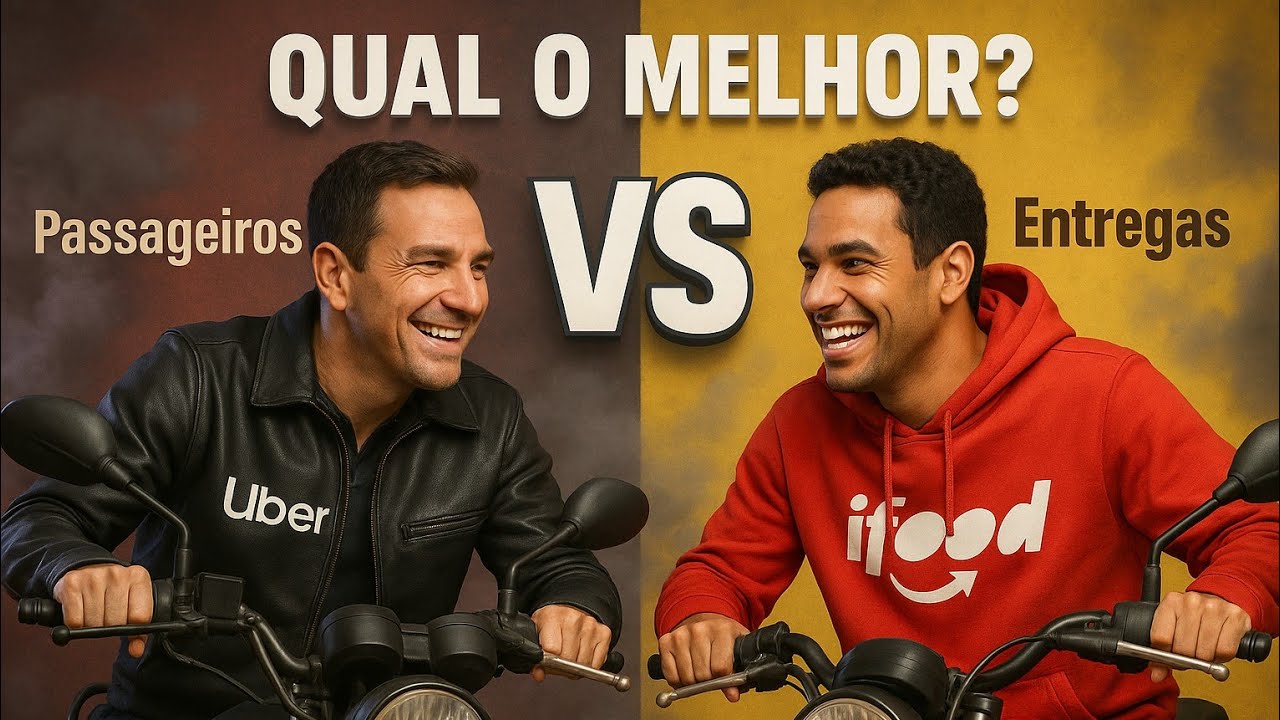 VALE APENA TRABALHAR COM ENTREGAS OU COM PASSSAGEIROS | IFOOD OU UBER MOTO