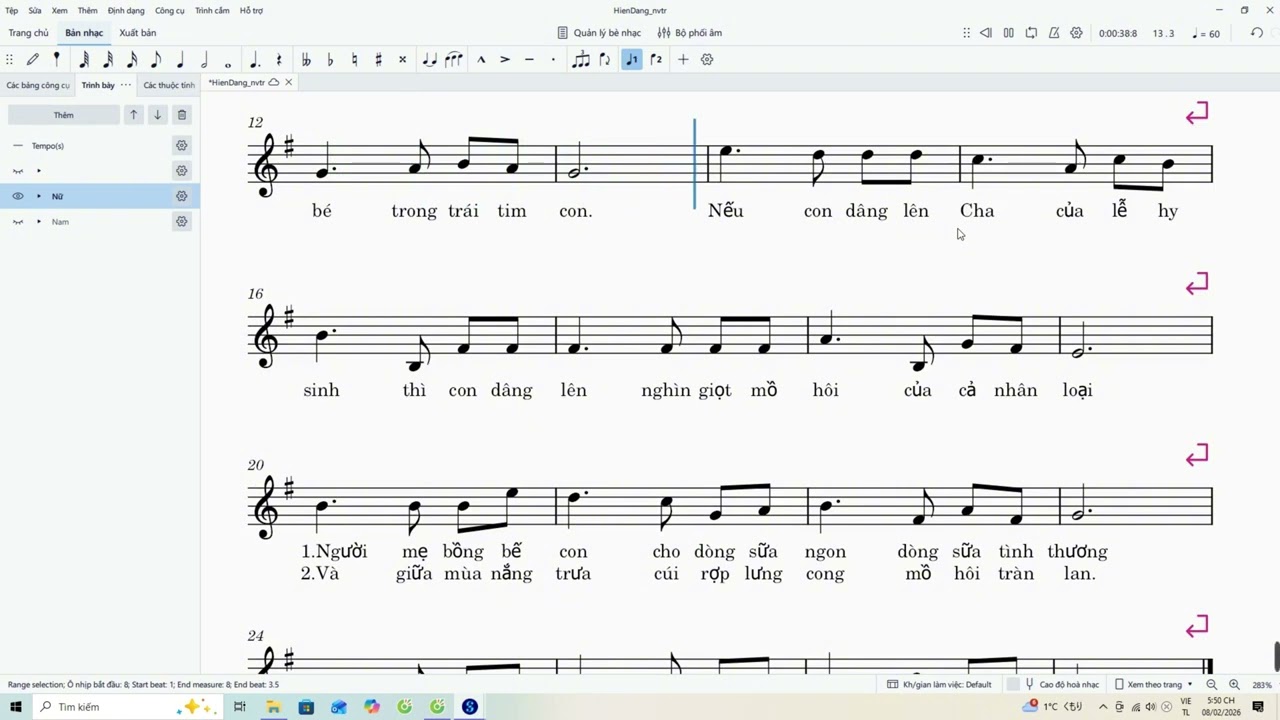 Hiến Dâng Lm  Nguyễn Văn Trinh bè Nữ (có giọng hát)
