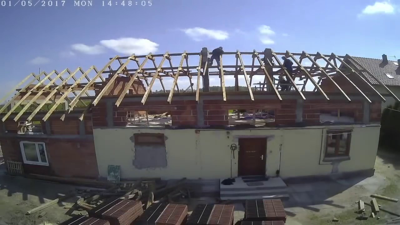 Wymiana DACHU. caly film. 5 tygodni prac przy wymianie starego dachu na nowy.