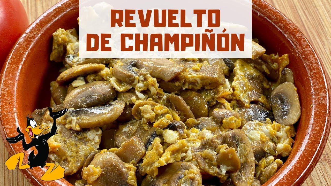 Huevos Revueltos con Champiñones ¡Receta con Champiñón Fresco o de Lata!