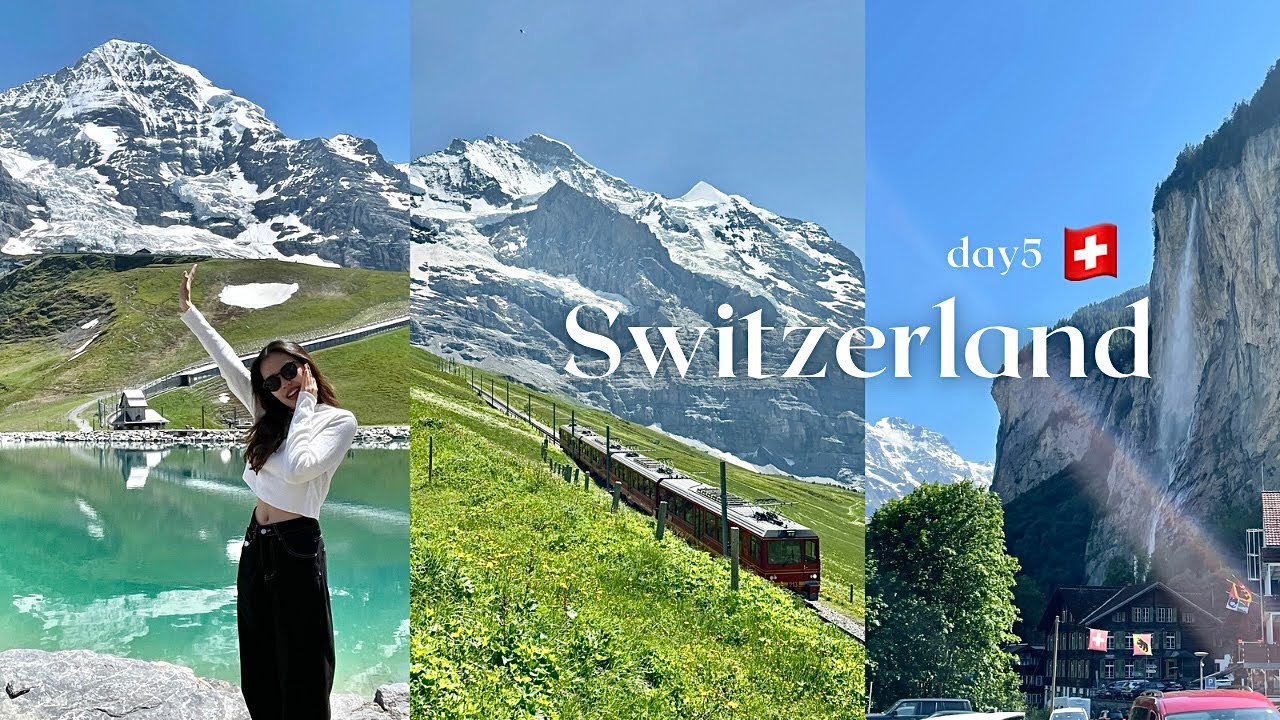 瑞士vlog5🇨🇭整趟旅程最美！少女峰下絕美步道🩵 瀑布鎮 小夏戴克 溫根小鎮 | Jungfrau Eiger Walk | Lauterbrunnen | Wengen