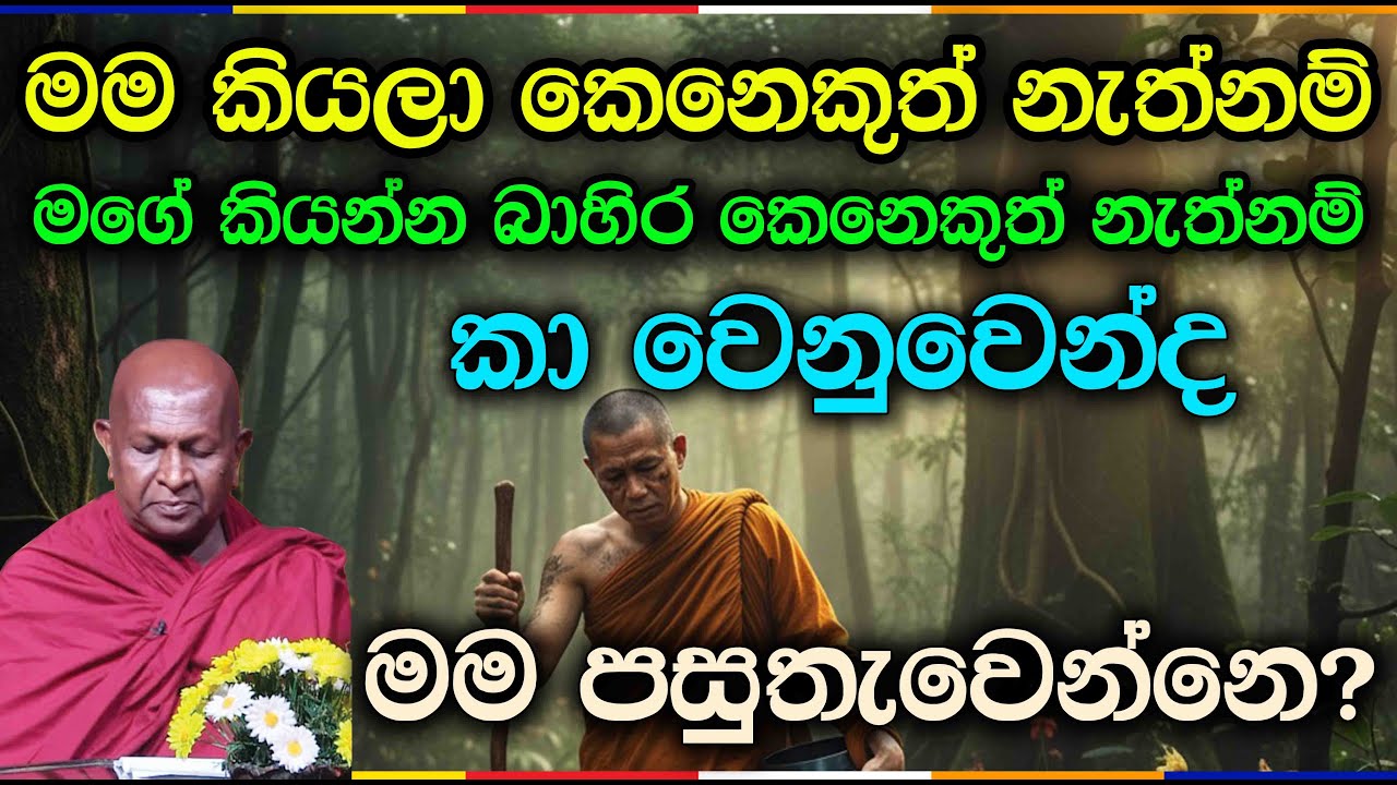 කා වෙනුවෙන්ද මම පසුතැවෙන්නෙ?951පූජ්‍ය තපෝවනයේ අරියධජ හිමි #bana #vipassana #vipassanameditation