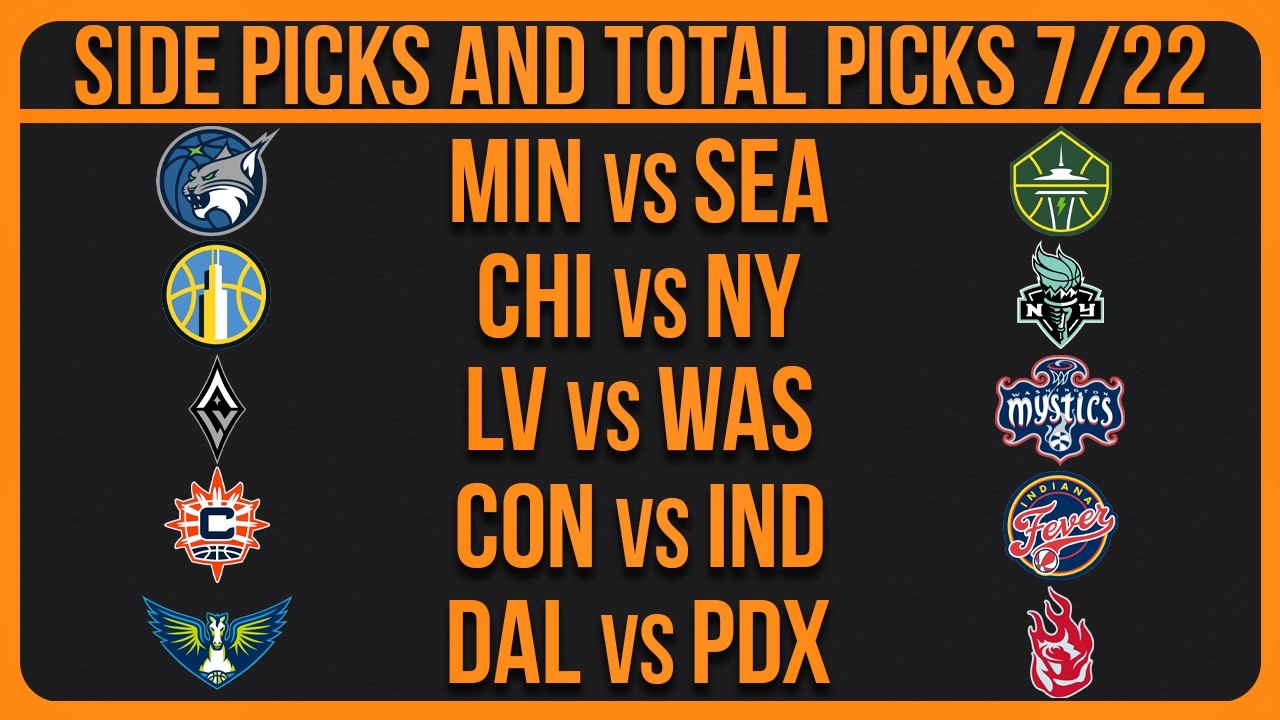 WNBA Picks Today Wednesday 7/22/26 | FREE WNBA Best Bets & Predictions