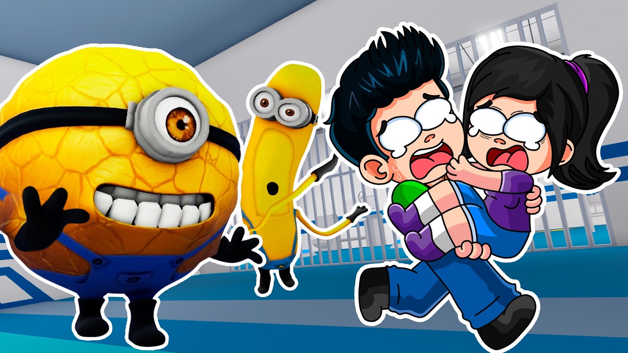 ESCAPA DE LA PRISION DE LOS MEGA MINIONS EN ROBLOX 😱 | MINIONS BARRY'S PRISON RUN COMPLETO | ADRI SF