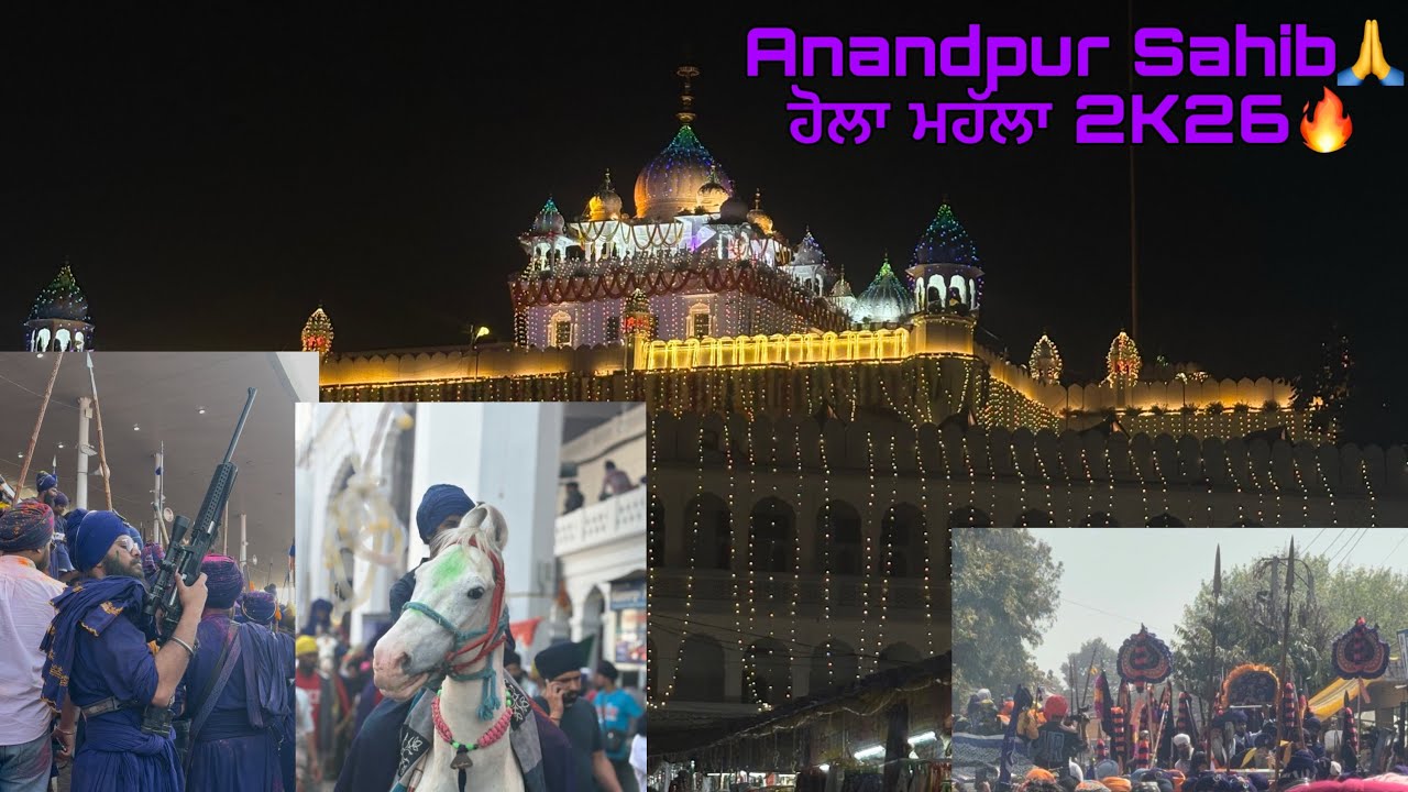 Vlog6🔥 Anandpur Sahib🙏 ਹੋਲਾ ਮੁਹੱਲਾ 2k26❤️