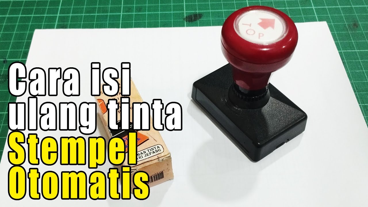 Tutorial Cara Isi Ulang Tinta Stempel - cara mudah isi ulang tinta stempel otomatis / stempel warna