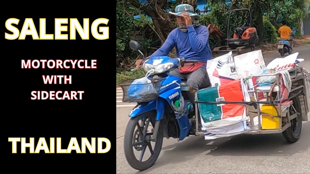 selang (motorcycle with sidecart) in thailand #motorcycle #thailand #รถจักรยานยนต์ #sidecar