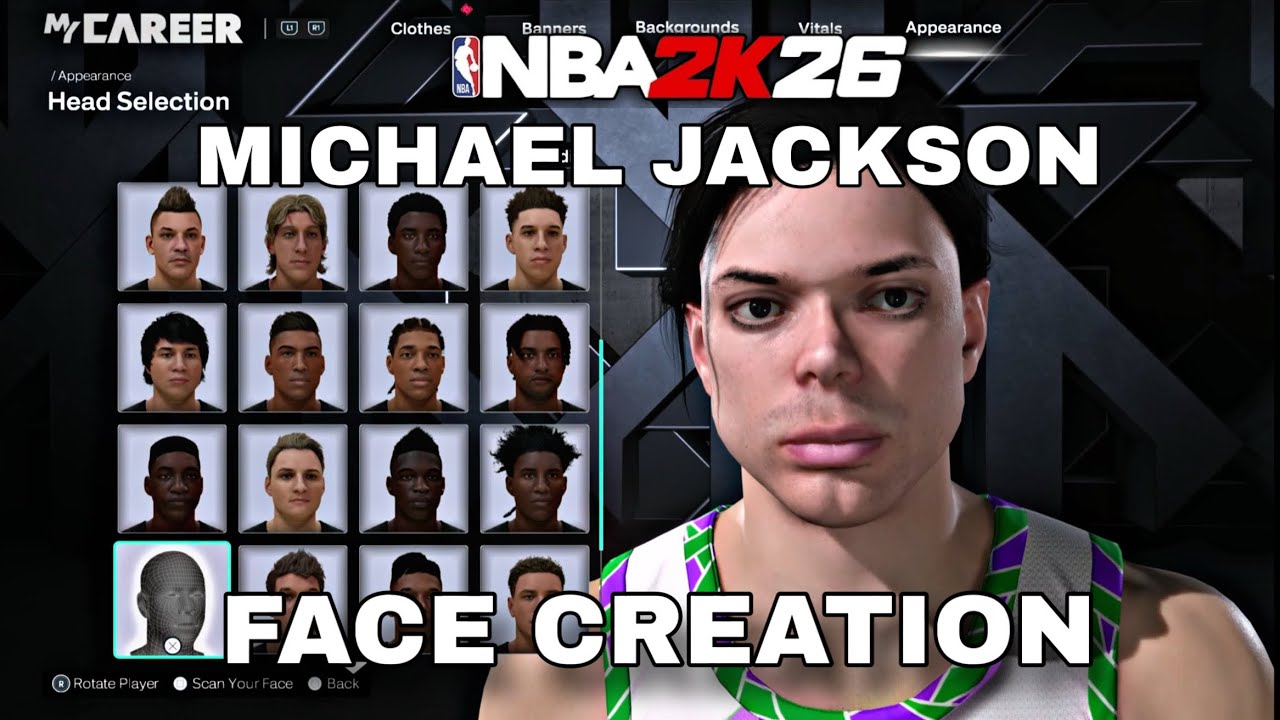 NBA2K26 MICHAEL JACKSON FACE CREATION! *EASY*  THE BEST FACE CREATION IN 2K26!