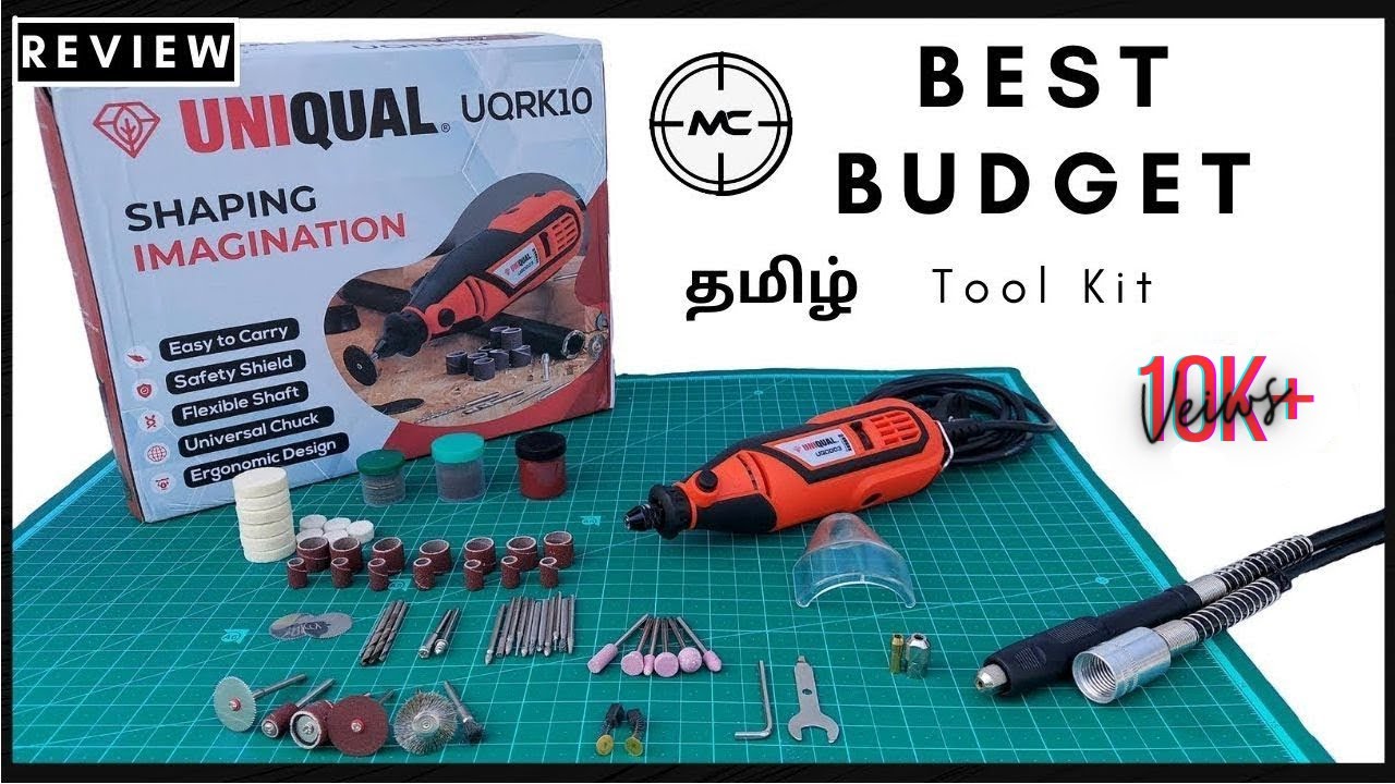 ✓ UNIQUAL UQRK10 | BEST BUDGET | [தமிழ்] | ROTARY TOOL KIT⚡⚡ AWESOME WORKING | #tools#tamil#review