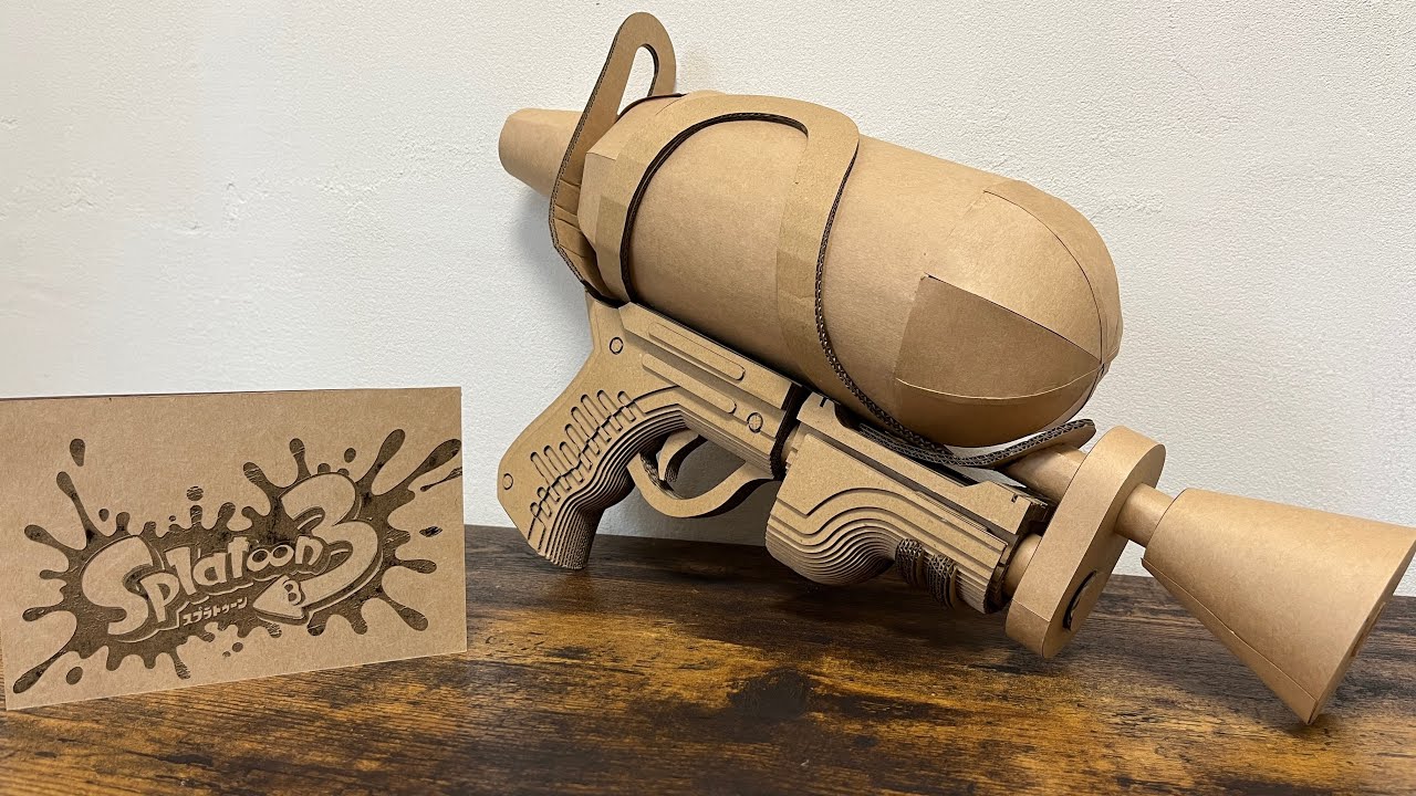 Cardboard DIY Splatoon 3 | How to make a splattershot out of cardboard