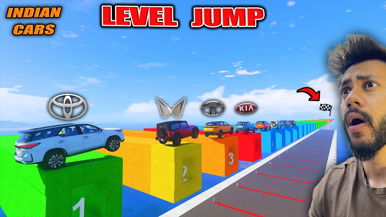 WHICH POWERFUL🔥INDIAN SUV WILL COMPLETE THIS LEVELJUMP🚀 CHALLENGE😱 | GTA 5 ABHISHEKKZ GAMING