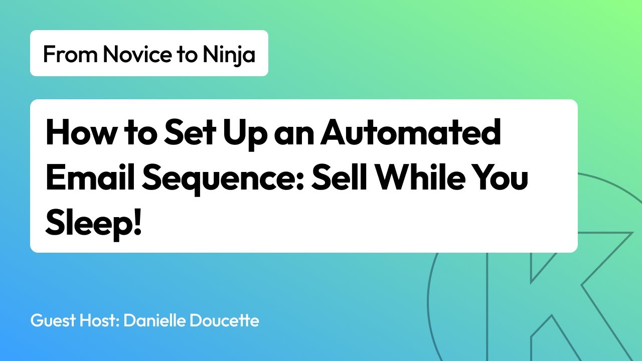 How to Set Up an Automated Email Sequence: Sell While You Sleep!