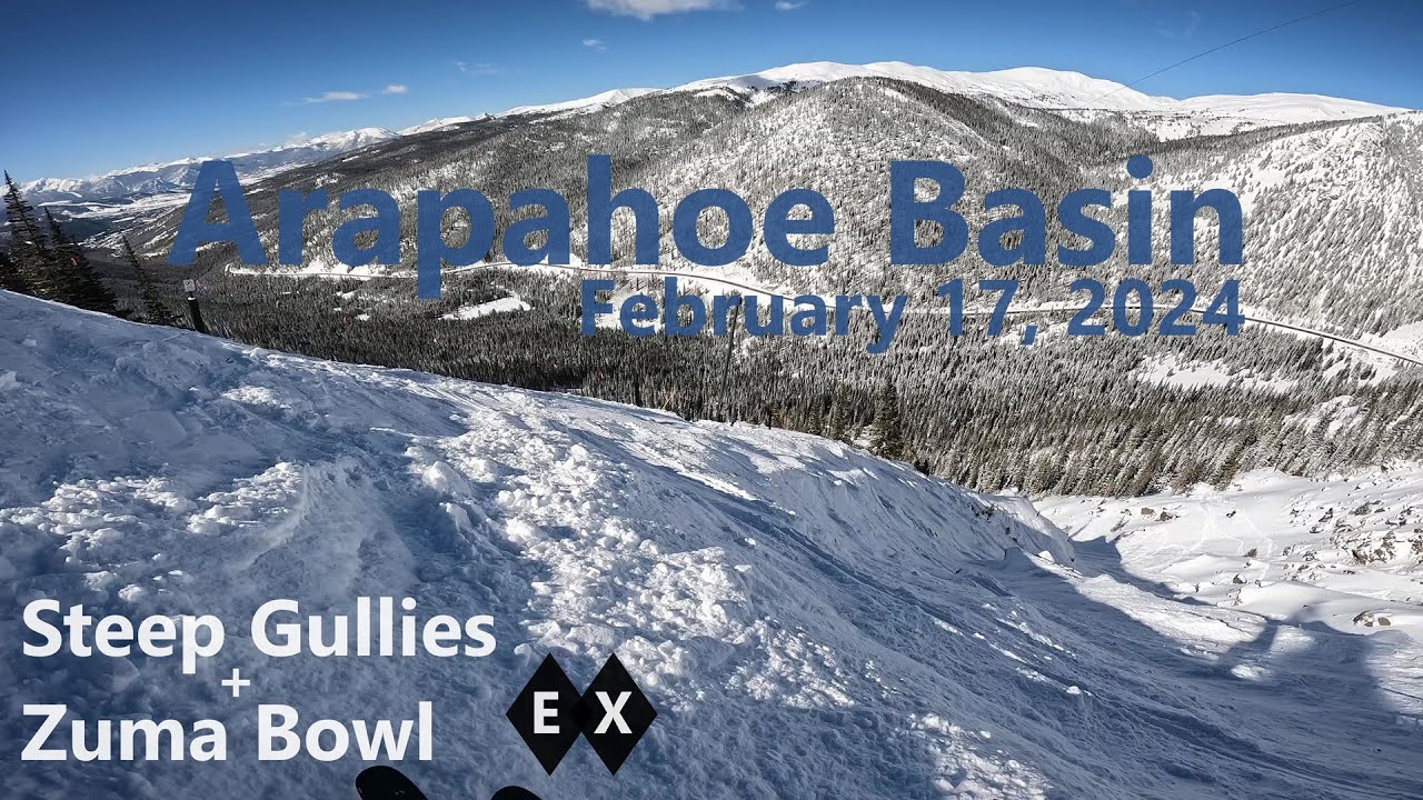 A-Basin - Steep Gullies and Zuma Bowl are open! My first laps of 2024