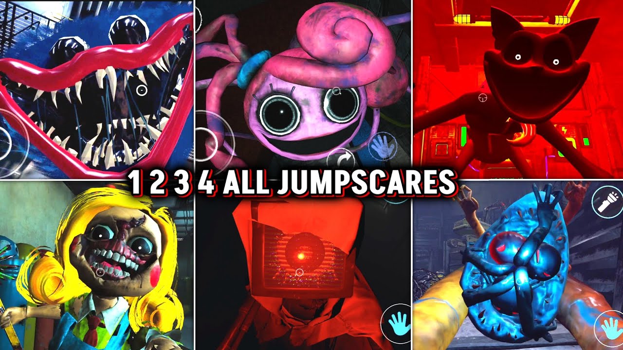 Poppy Playtime Chapter 1 2 3 4 Mobile All Bosses Jumpscares
