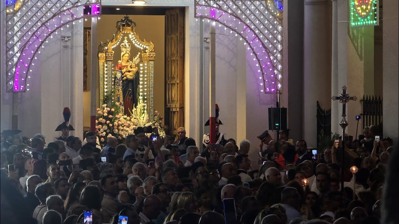 RIENTRO IN CHIESA DEL SIMULACRO DELLA MADONNA DELLE GRAZIE 2025
